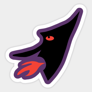 Scary face Sticker